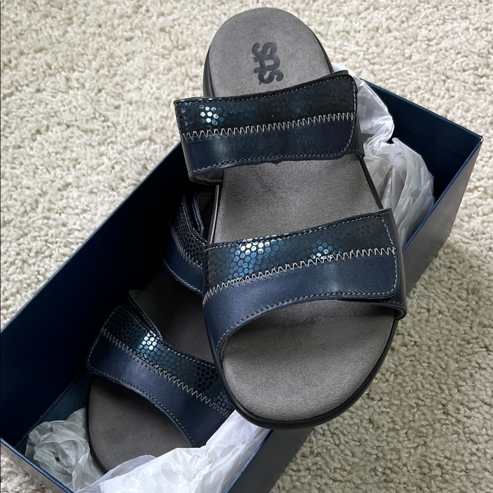 SAS 9W Midnight Blue Comfort Sandals